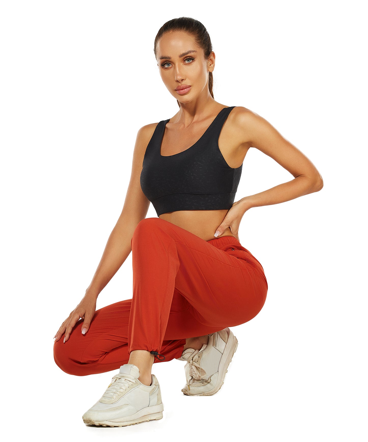 One for All High-Waisted Hiking Pants Orange