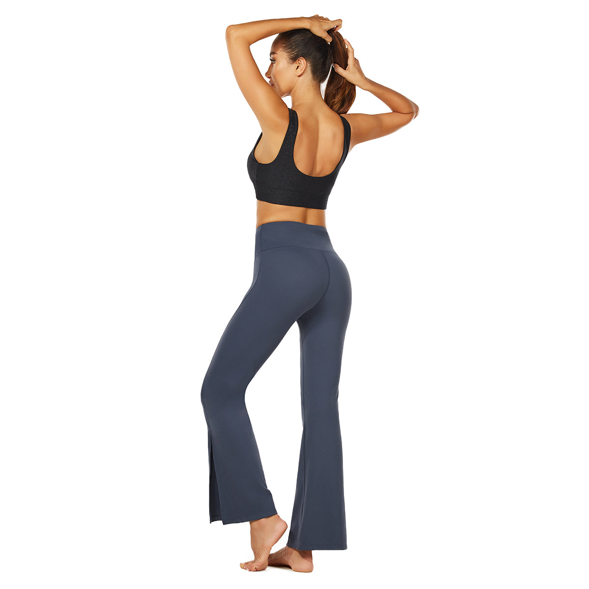 Classic Revival Flared Pants Boot Cut Legging Blue