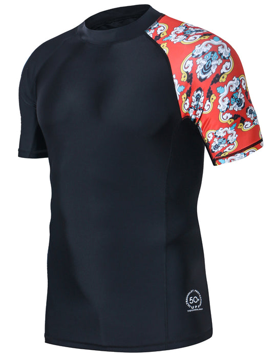 One for All Essential Short-Sleeves Rash Guard Champ - Bee together