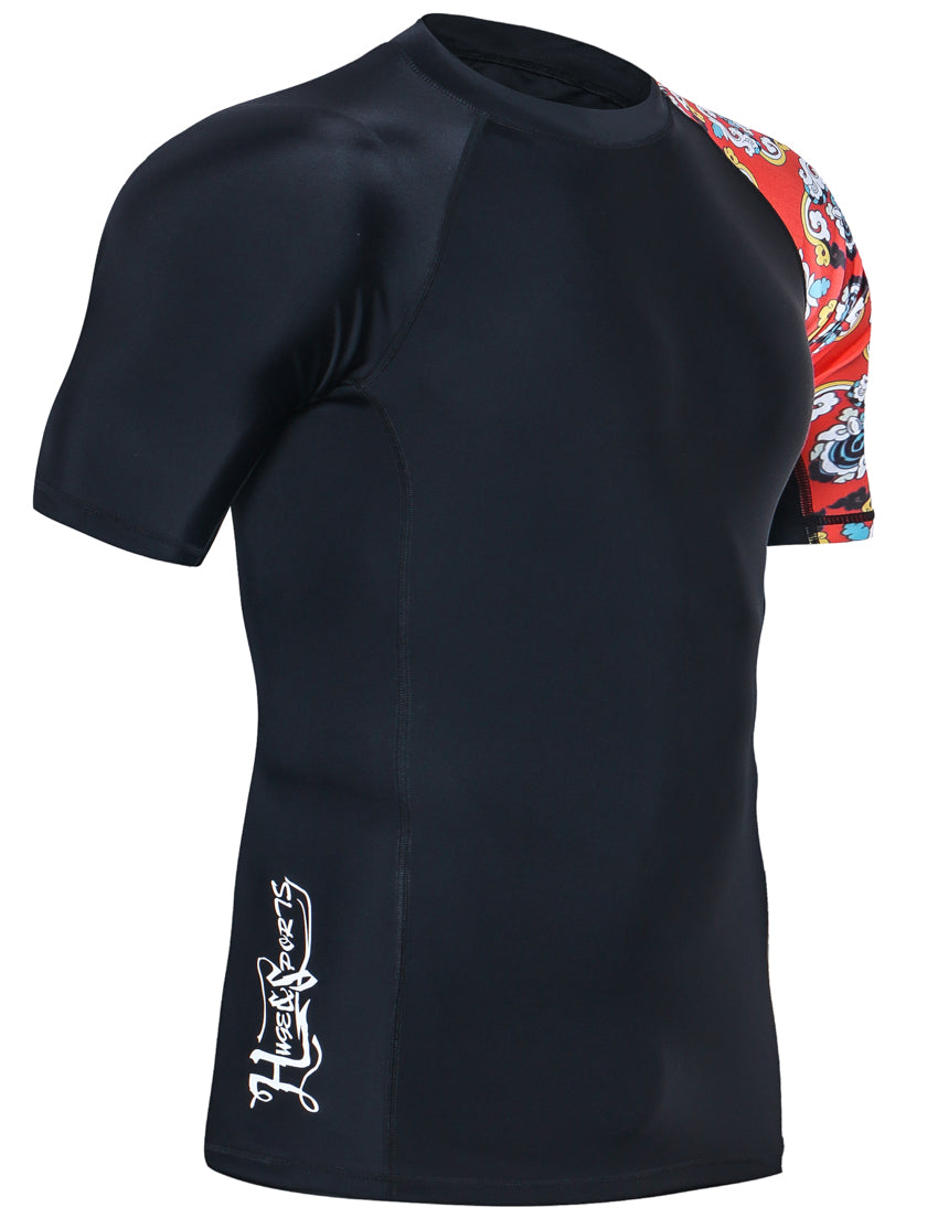One for All Essential Short-Sleeves Rash Guard Champ - Bee together