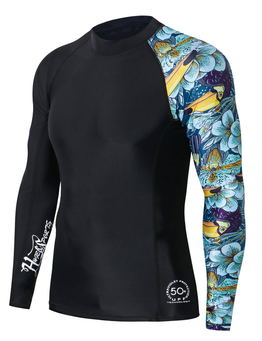 One for All Essential Long-Sleeves Rash Guard Champ - Hey Toucan