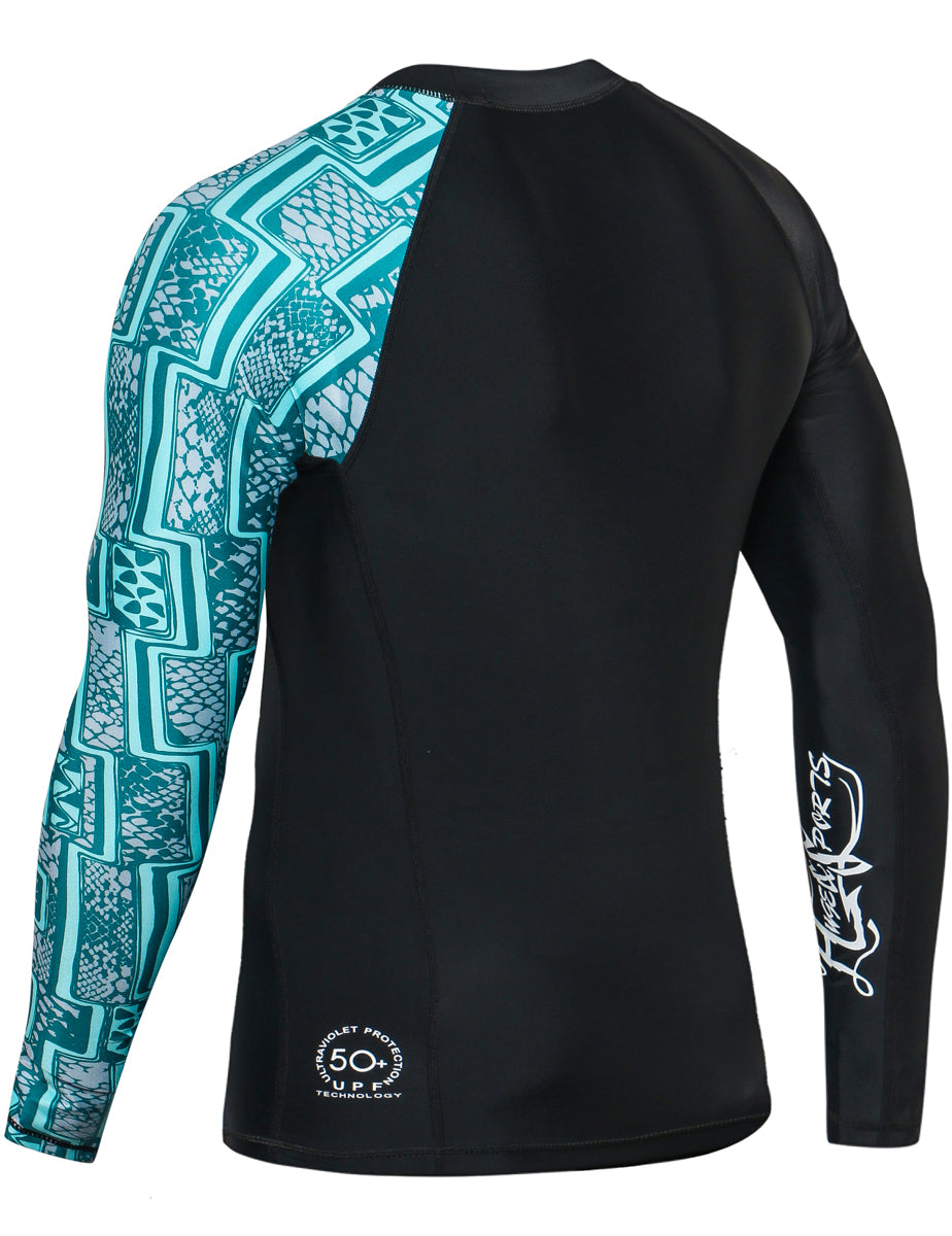 One for All Essential Long-Sleeves Rash Guard Champ - Zig Zag