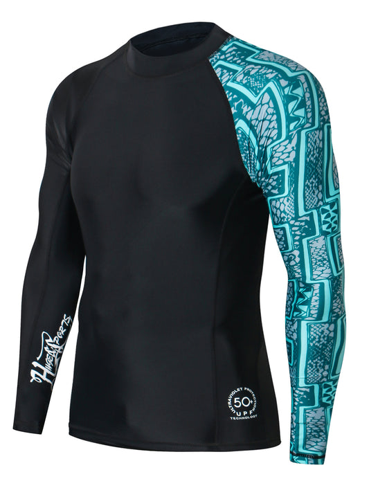 One for All Essential Long-Sleeves Rash Guard Champ - Zig Zag