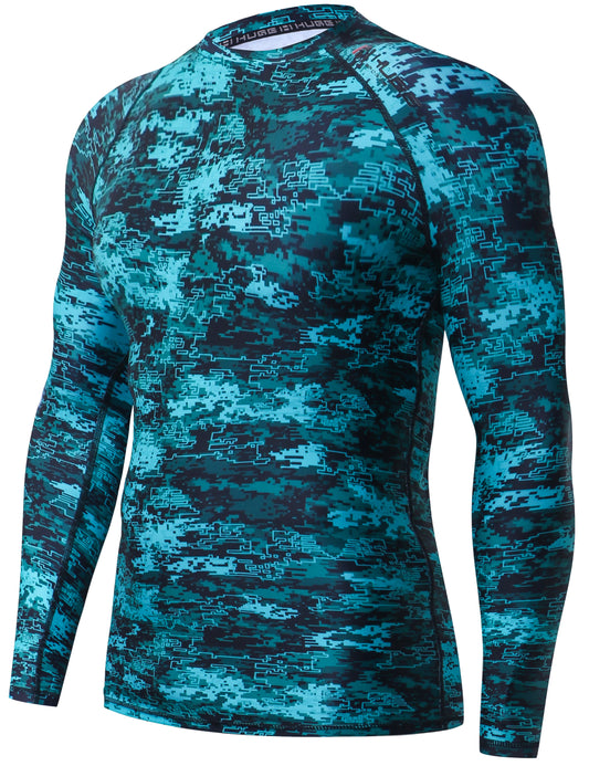 One for All Essential Long-Sleeves Rash Guard Champ - Pixel Green