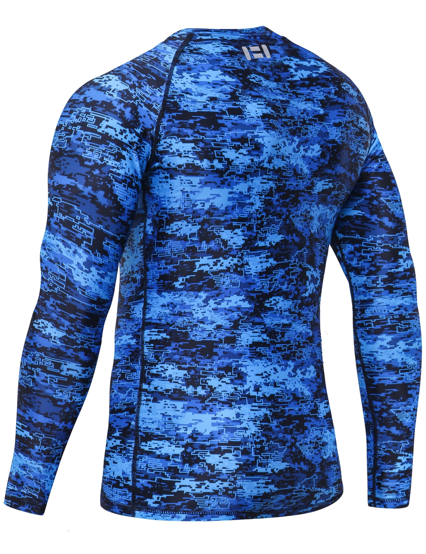 One for All Essential Long-Sleeves Rash Guard Champ - Pixel Blue