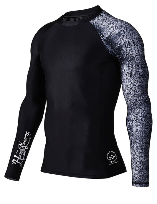 One for All Essential Long-Sleeves Rash Guard Champ - Leopard Print