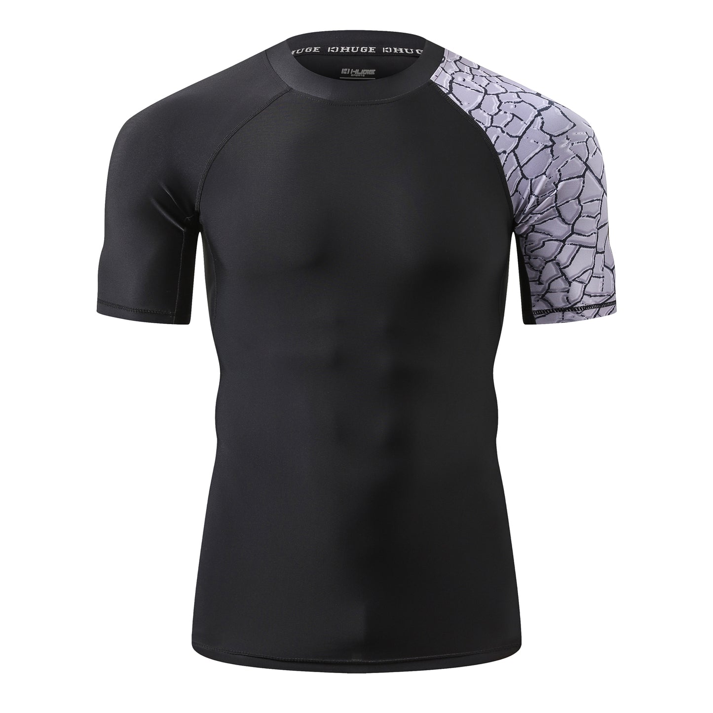 One for All Essential Short-Sleeves Rash Guard Champ 2 - Black Chapped