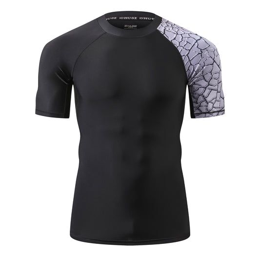 One for All Essential Short-Sleeves Rash Guard Champ 2 - Black Chapped