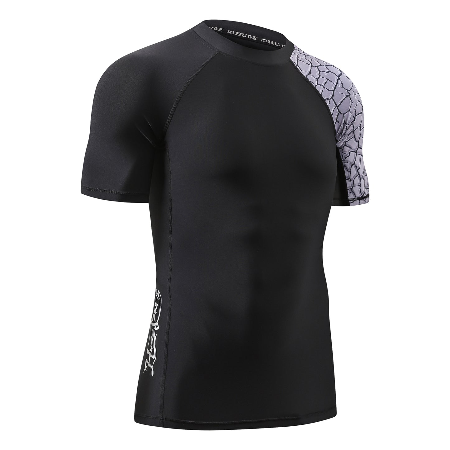 One for All Essential Short-Sleeves Rash Guard Champ 2 - Black Chapped
