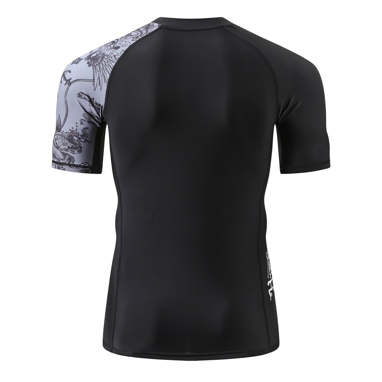 One for All Essential Short-Sleeves Rash Guard Champ 2 - Black Piracy