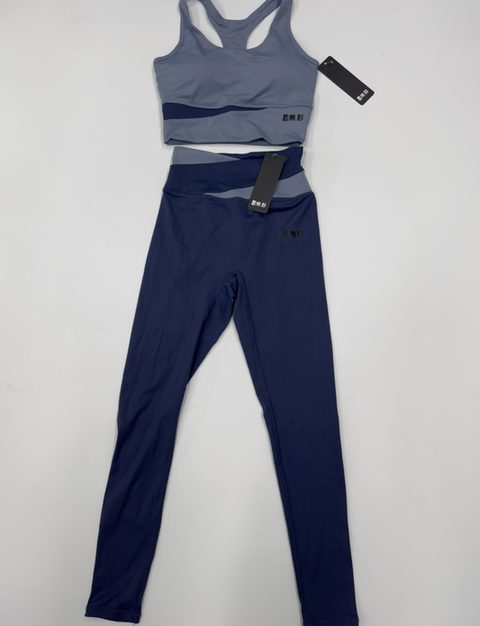 WOMEN'S ATHLETIC/SPORTS TIGHTS BLUE- INTANGIBLE