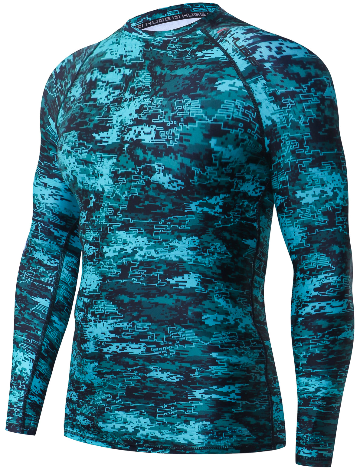 Army Green Rash Guard One for All Essential Long-Sleeves Rash Guard Champ - Pixel Green ...