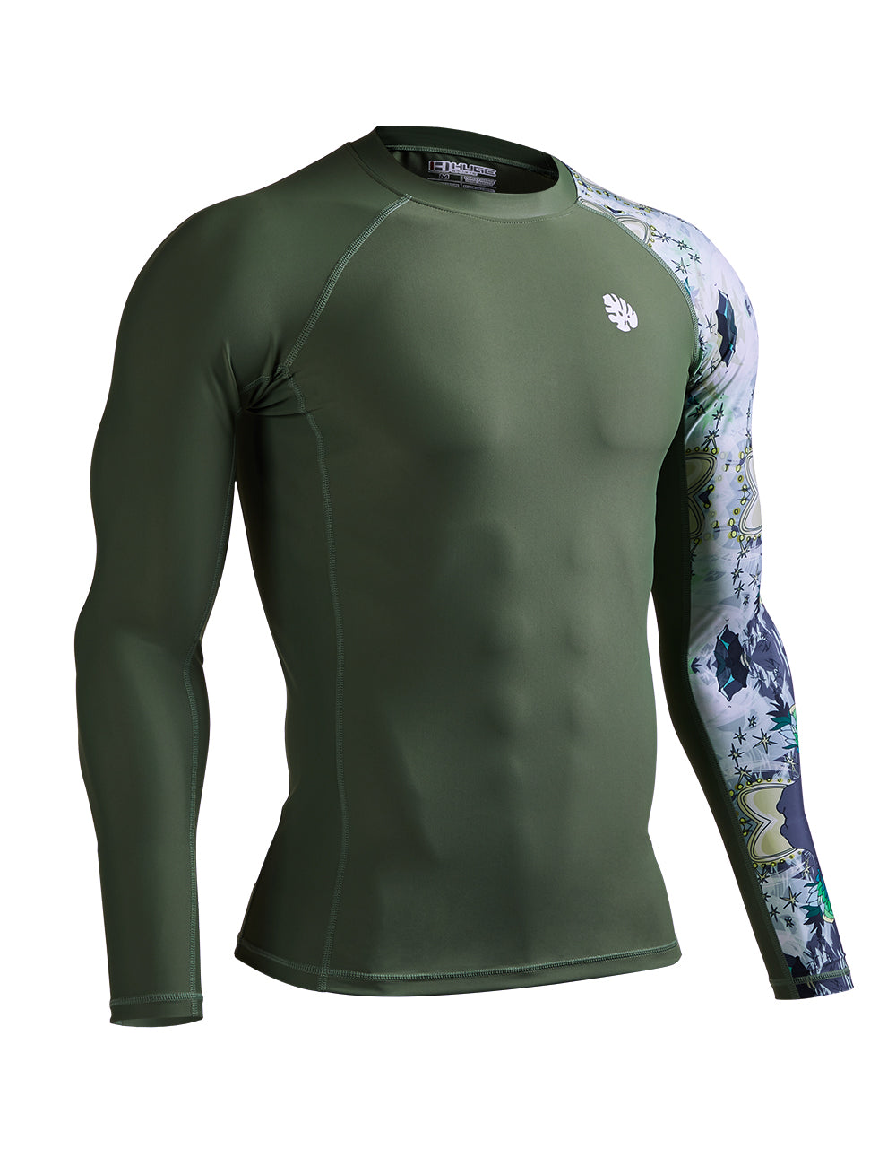 Army Green Rash Guard One for All Essential Long-Sleeves Rash Guard Champ 2 - Green Tribe ...
